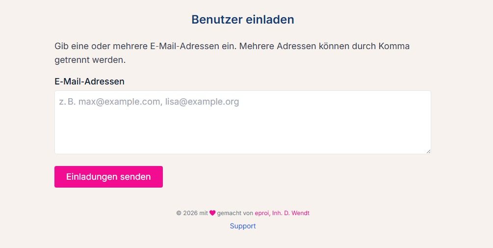E-Mail-Einladung